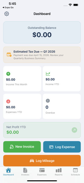 1099Work Ledger dashboard